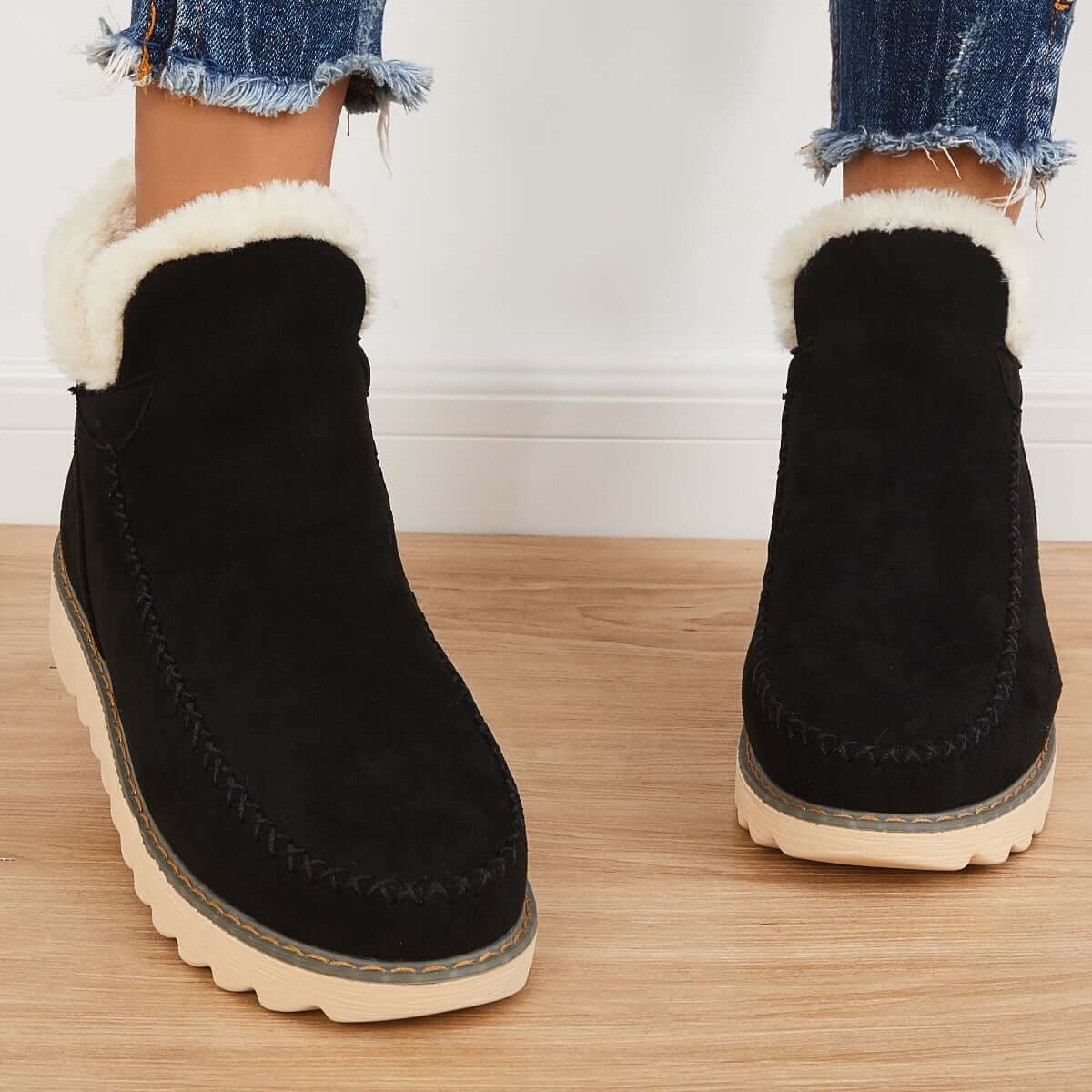 SnowGuard | Classic non-slip snow boots Boots with warm fur lining