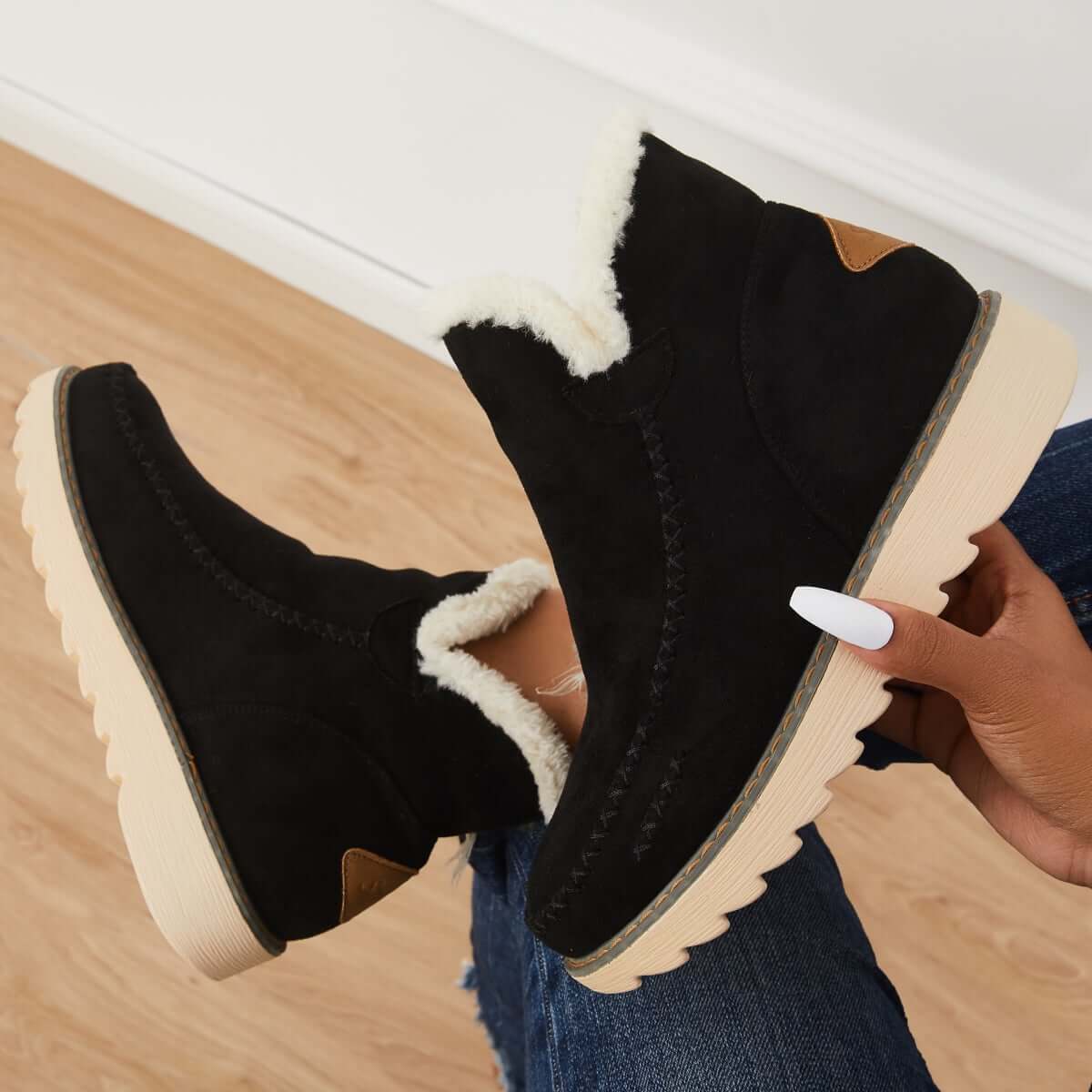 SnowGuard | Classic non-slip snow boots Boots with warm fur lining