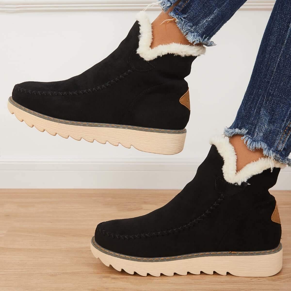 SnowGuard | Classic non-slip snow boots Boots with warm fur lining