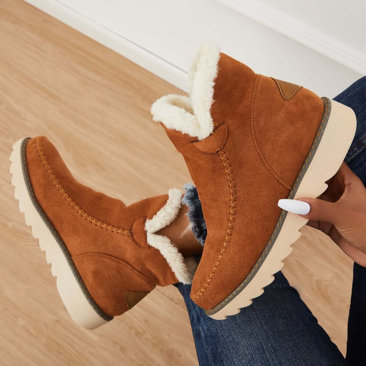 SnowGuard | Classic non-slip snow boots Boots with warm fur lining