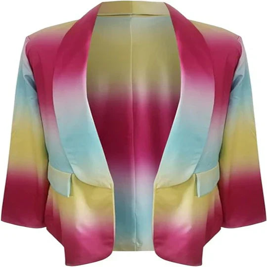 Mirella | Women's Long Sleeve Tie-Dye Blazer.
