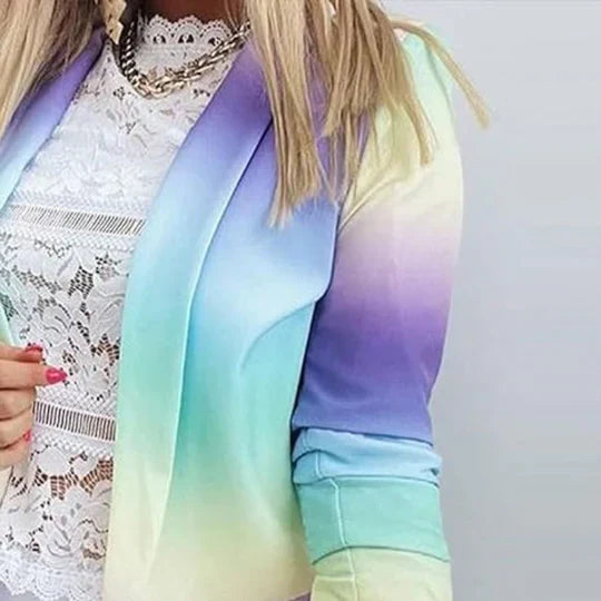 Mirella | Women's Long Sleeve Tie-Dye Blazer.