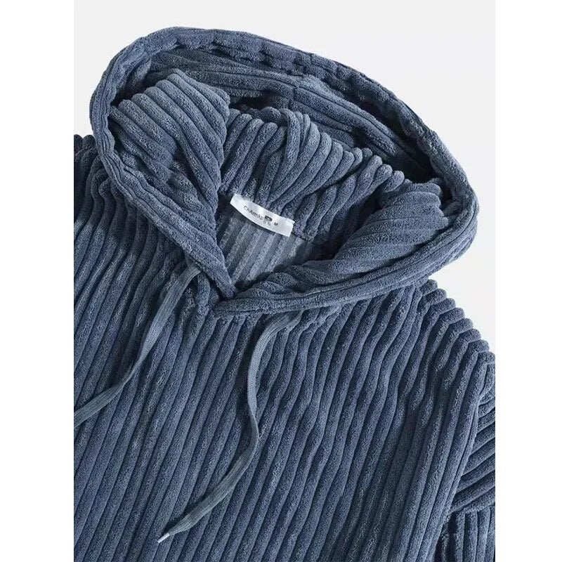 Colton - High-Quality Corduroy Hooded Jacket for Men