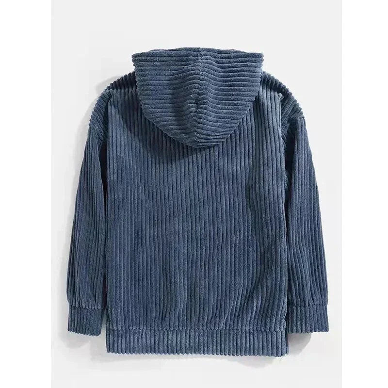 Colton - High-Quality Corduroy Hooded Jacket for Men
