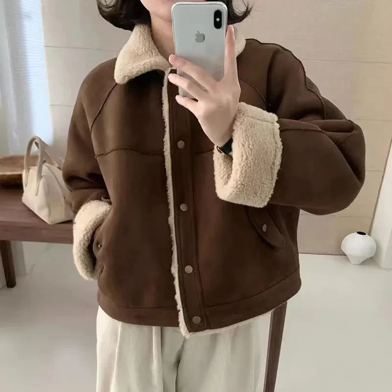 Serena | Women's Short Jacket, Stylish and Chic, Long Sleeves, Thick and Warm