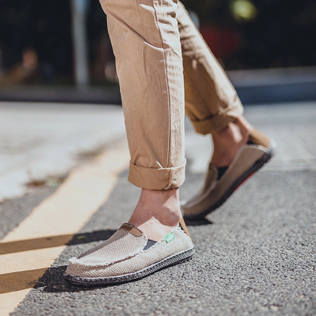 Nestle - Tweed Loafers - Black Textured Slippers