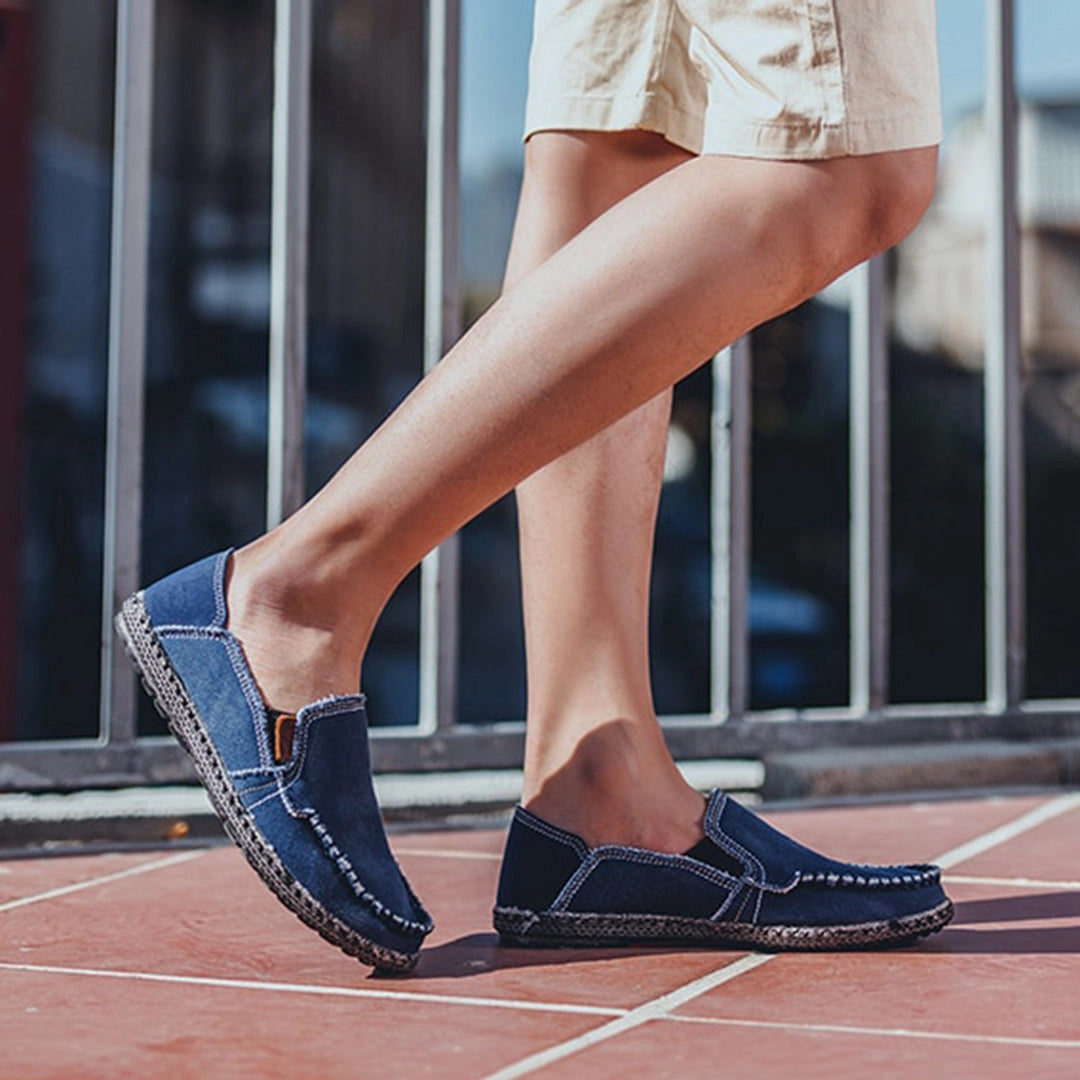 Nestle - Tweed Loafers - Black Textured Slippers