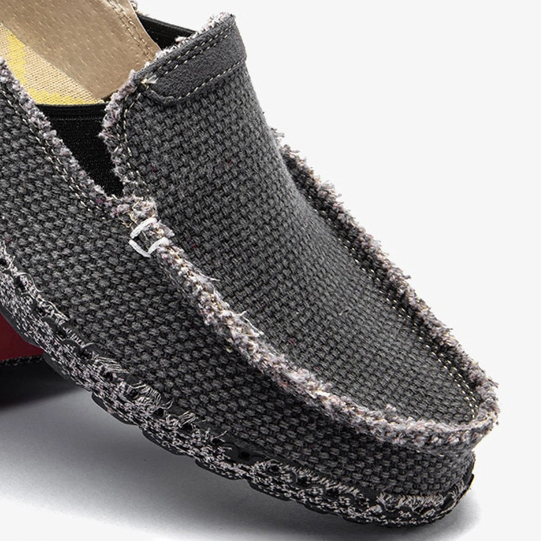 Nestle - Tweed Loafers - Black Textured Slippers
