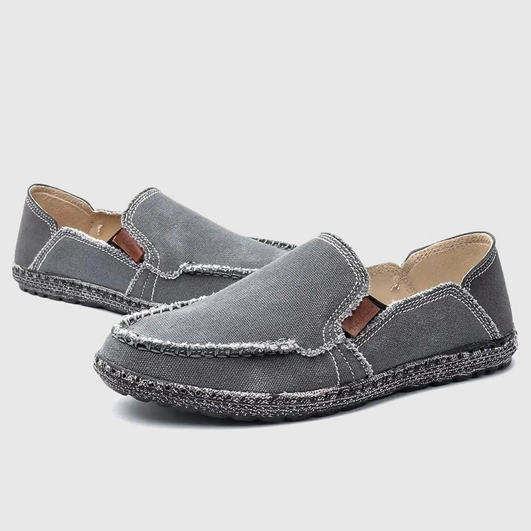 Nestle - Tweed Loafers - Black Textured Slippers