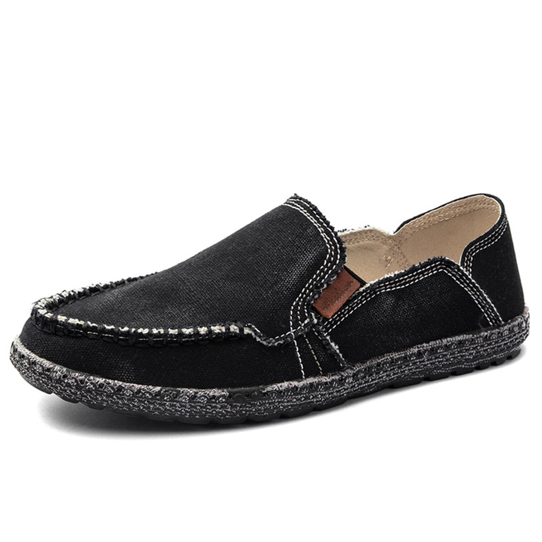 Nestle - Tweed Loafers - Black Textured Slippers