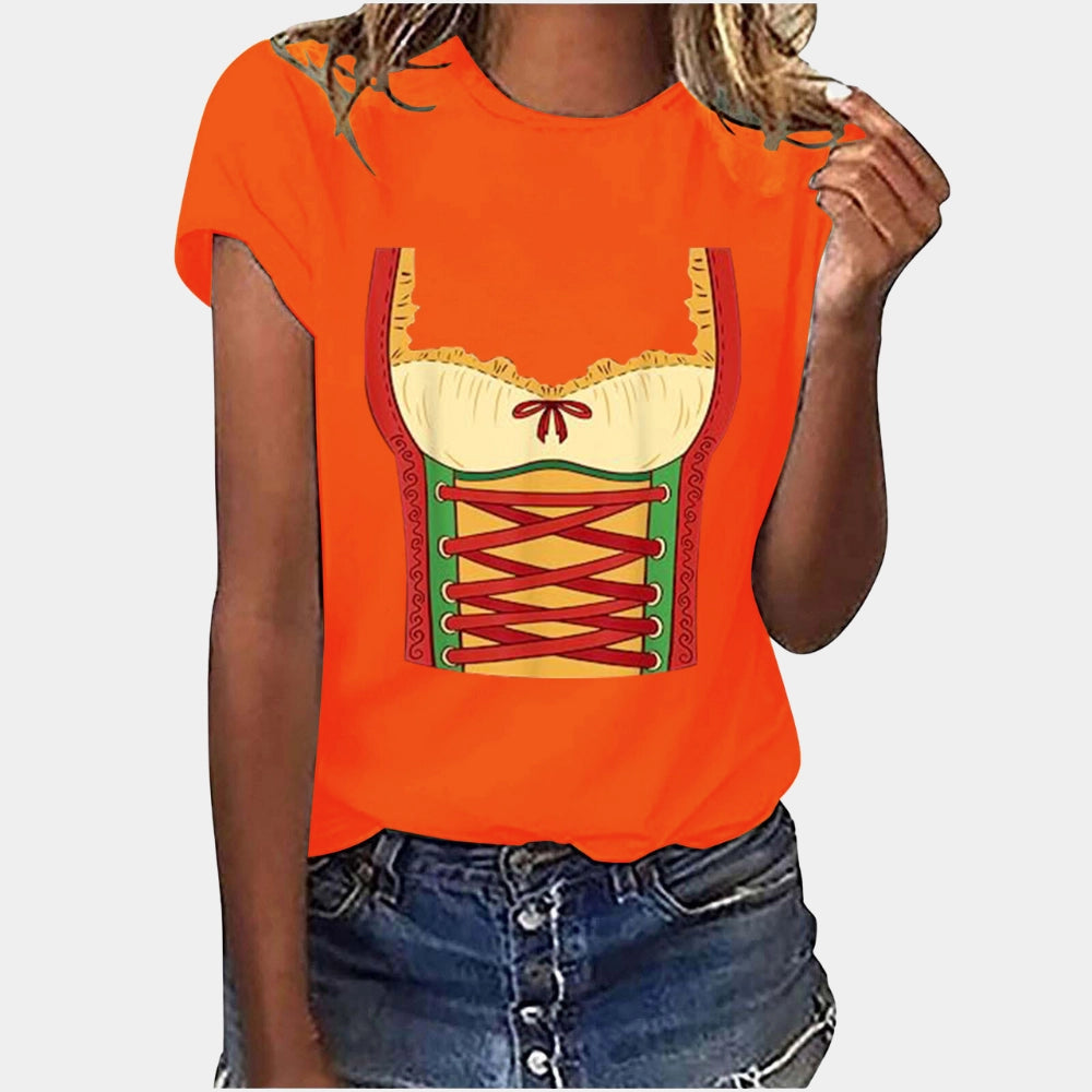 Sway - Women's Corset Print T-Shirt