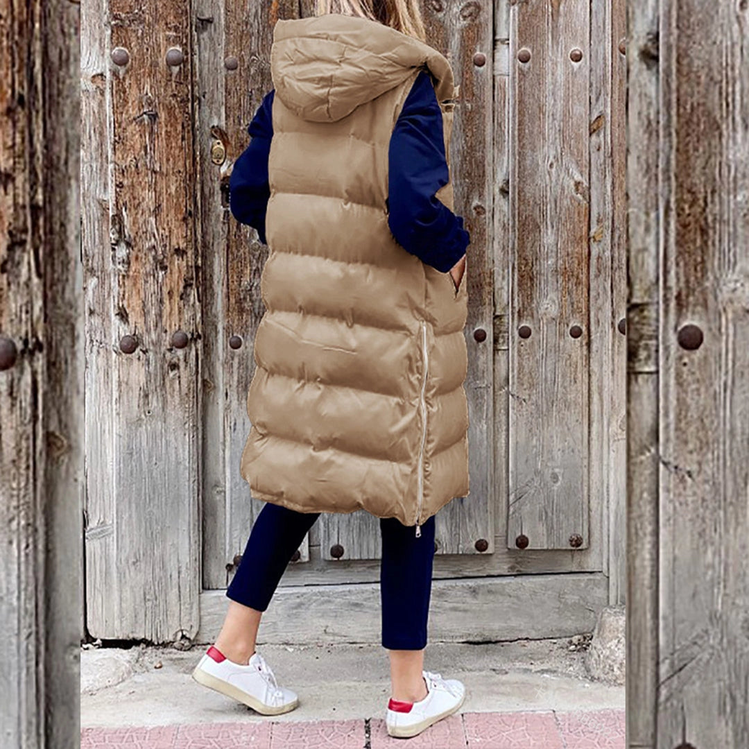 Drift - Oversized Women's Winter Jacket - Long Hooded Puffer Coat