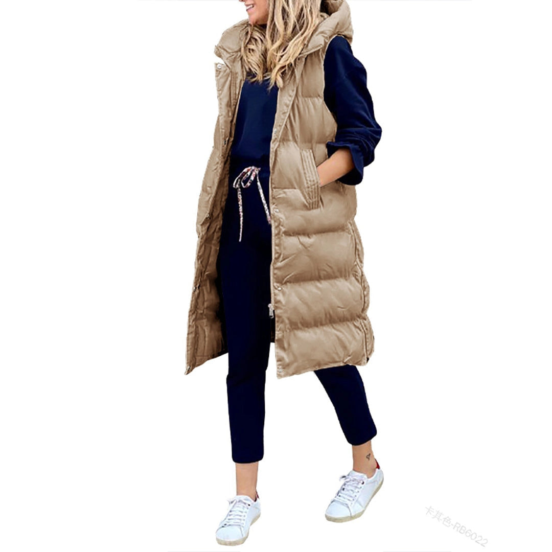 Drift - Oversized Women's Winter Jacket - Long Hooded Puffer Coat