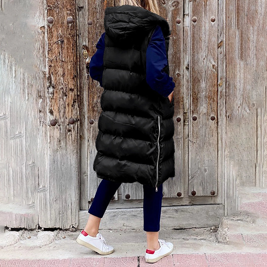 Drift - Oversized Women's Winter Jacket - Long Hooded Puffer Coat