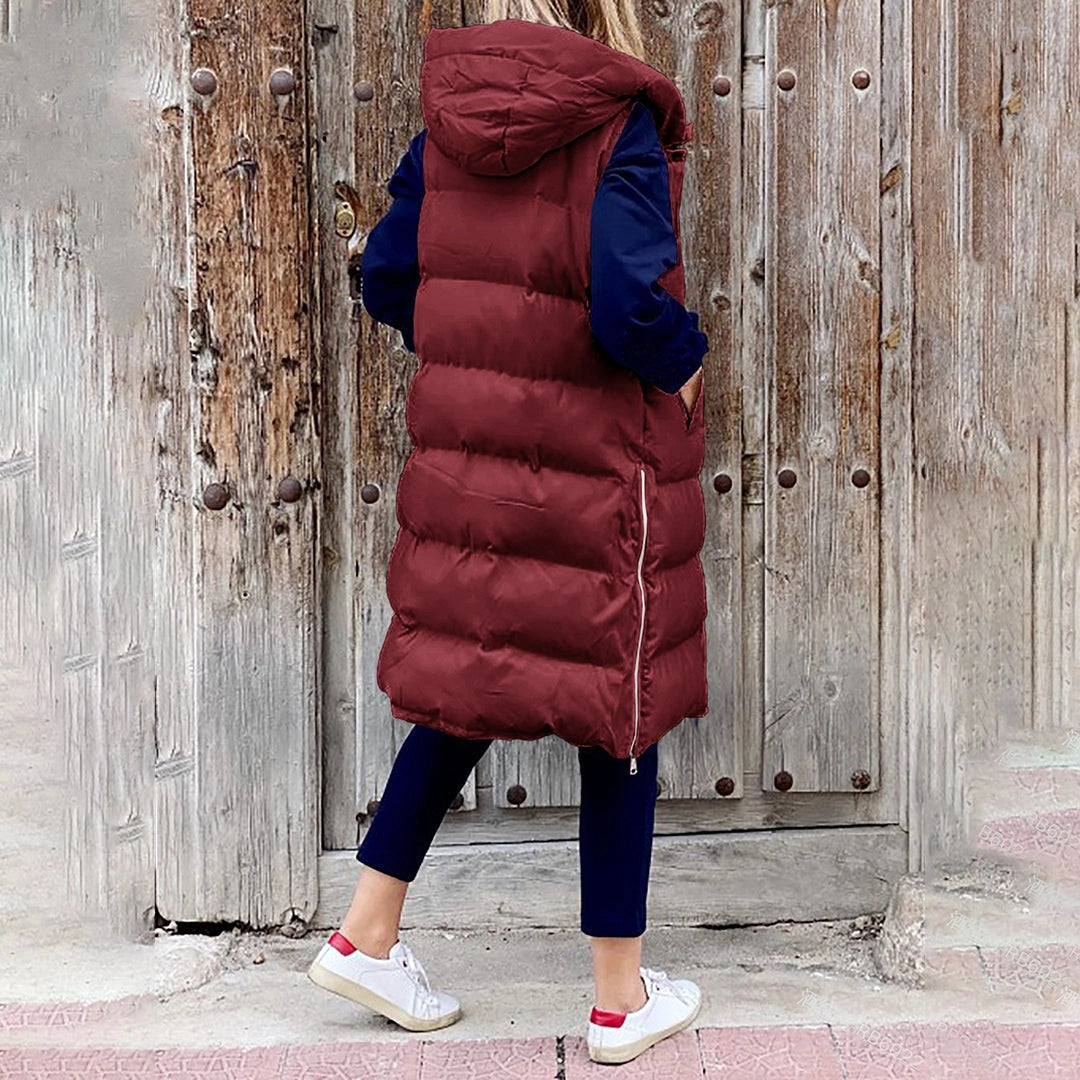 Drift - Oversized Women's Winter Jacket - Long Hooded Puffer Coat