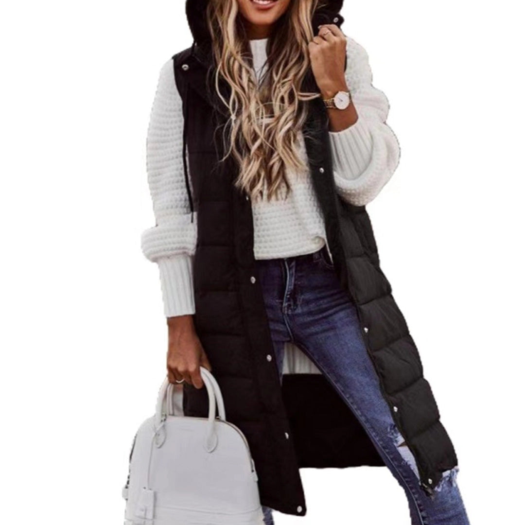 Drift - Oversized Women's Winter Jacket - Long Hooded Puffer Coat