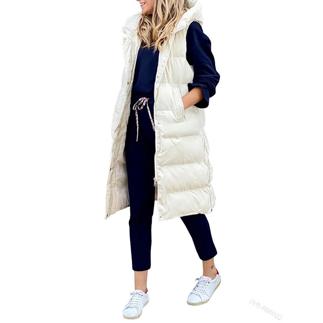 Drift - Oversized Women's Winter Jacket - Long Hooded Puffer Coat