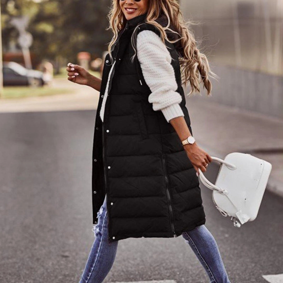 Drift - Oversized Women's Winter Jacket - Long Hooded Puffer Coat