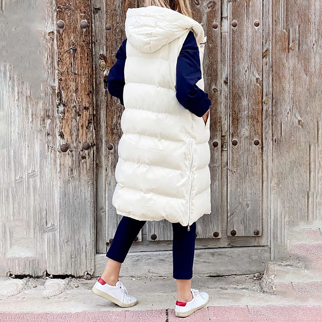 Drift - Oversized Women's Winter Jacket - Long Hooded Puffer Coat