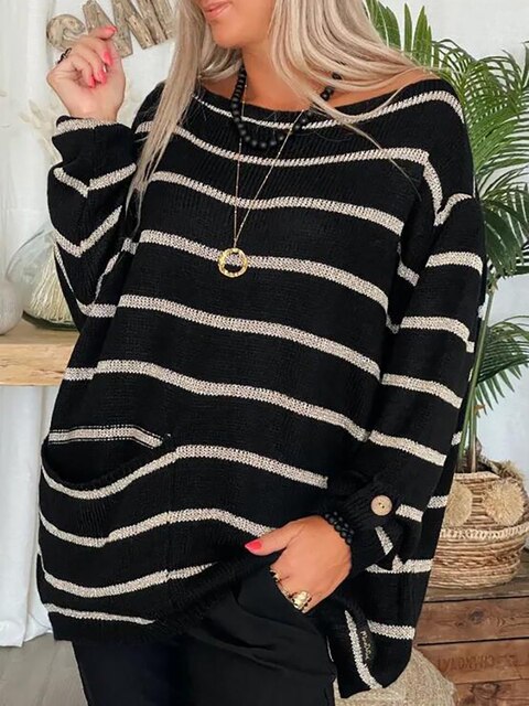 Nox - Chic Striped Sweater