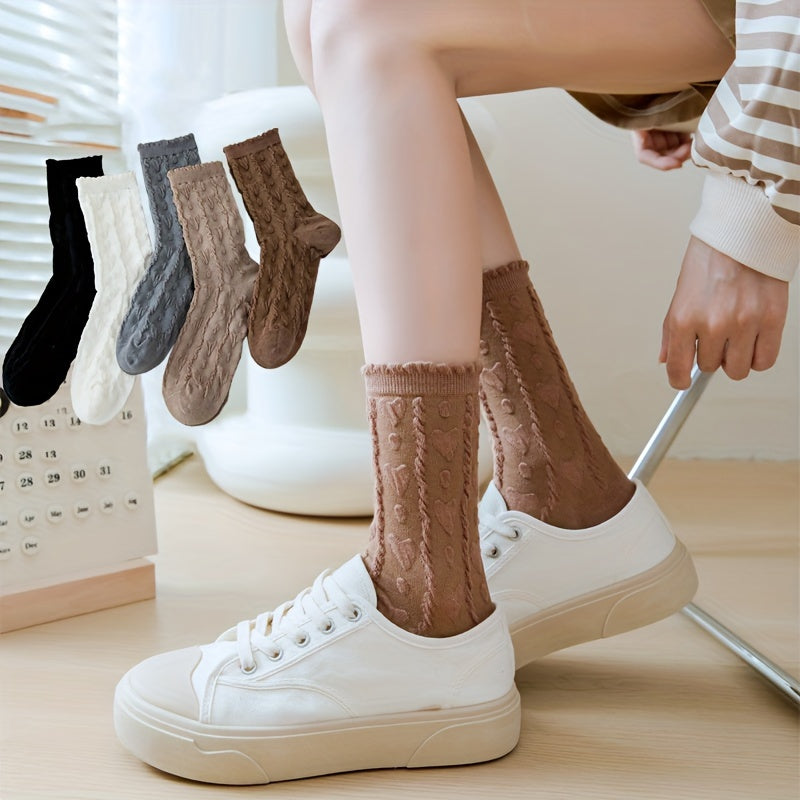 PrintPixie | women's sock set in medium length with fashionable patterns