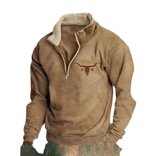Aolaf - Zip Up Pullover for Men
