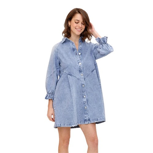Essence - Long Sleeve, Ruffles, Button Placket