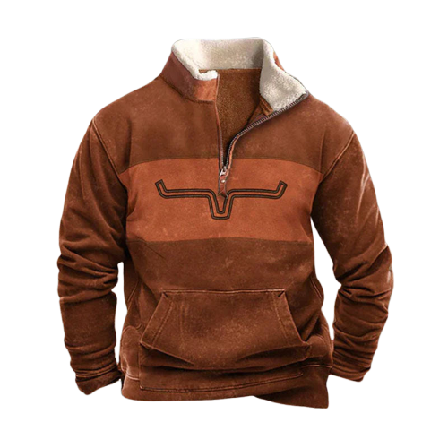 Aolaf - Zip Up Pullover for Men