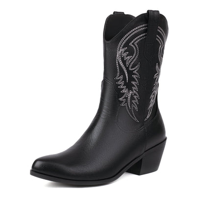 Violetra | Stylish Embroidered Ankle Boots