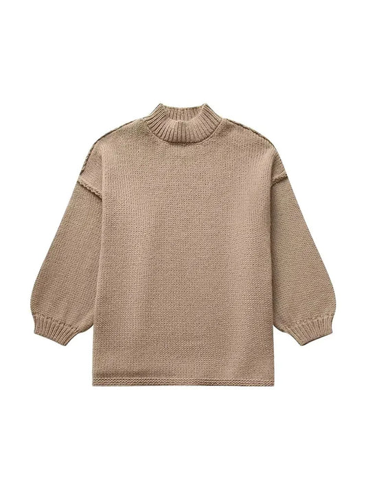 Emily | Long lantern turtleneck jumper