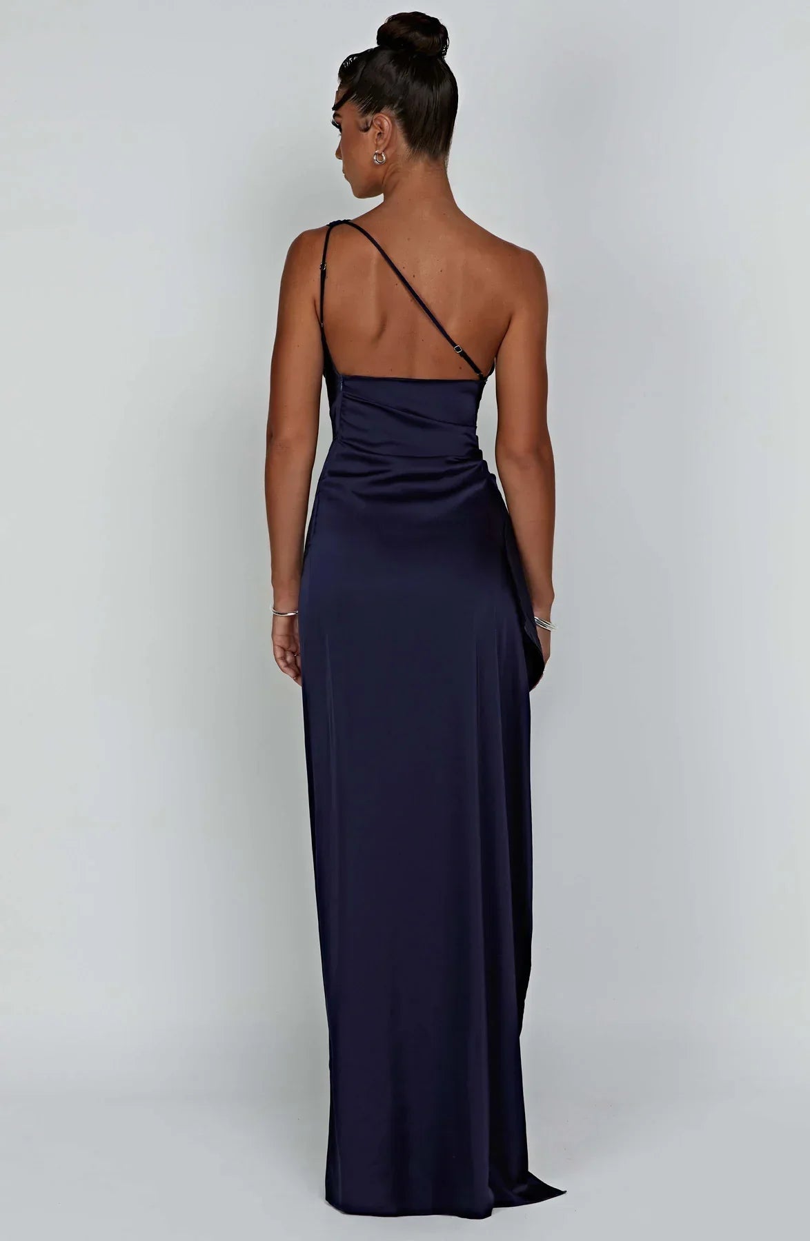 Rogue - Satin One-Shoulder Split Dress